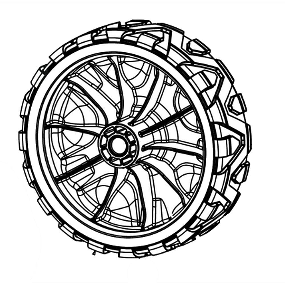 Lawn & Garden Equipment Wheel Assembly, 7 x 2-in