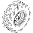Mtd Tiller Wheel Assembly for Craftsman CMXGVAM1144037 - Part 634P06425