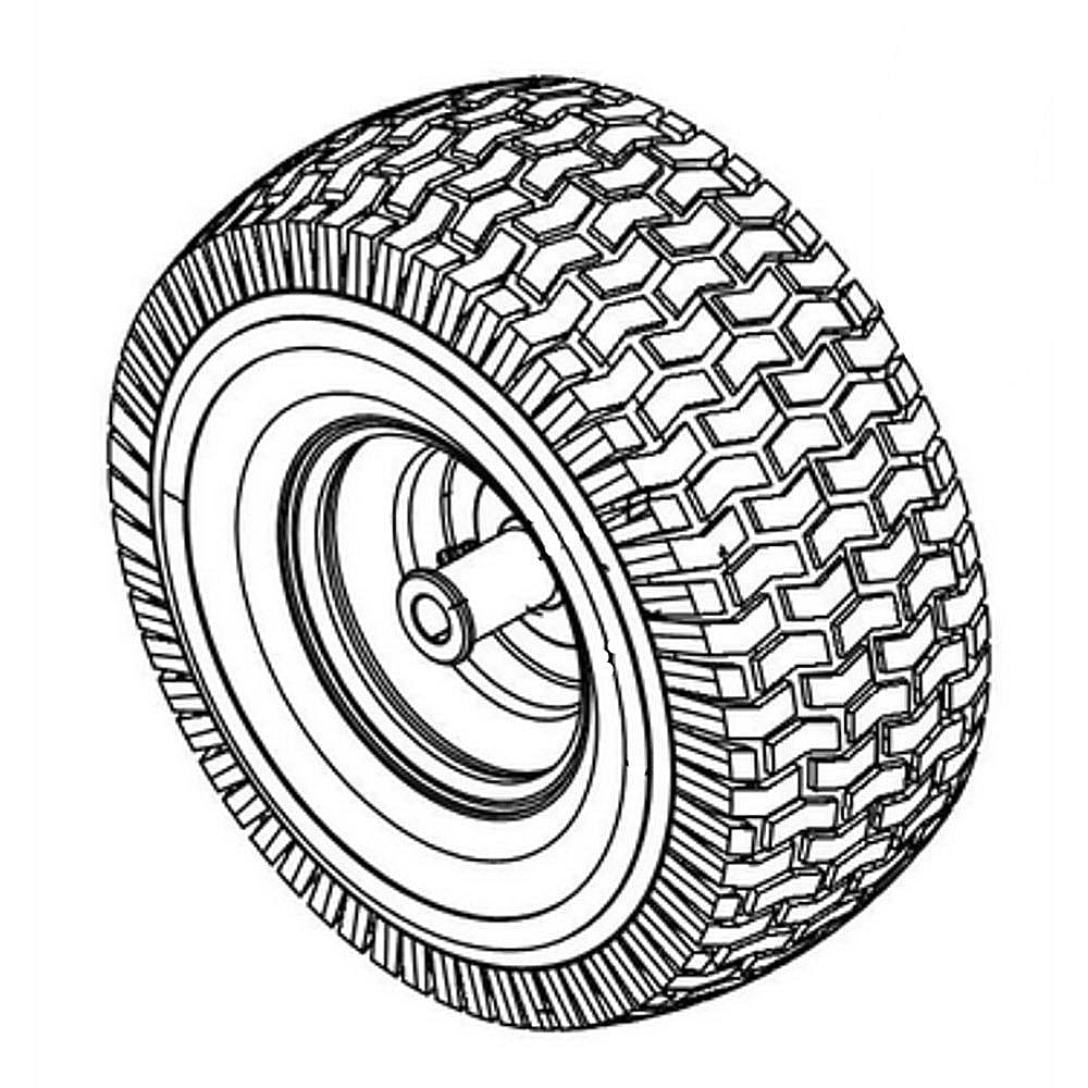 Part #634Z05149A-0637, Lawn & Garden Equipment Wheel, 15 X 6 X 6-In