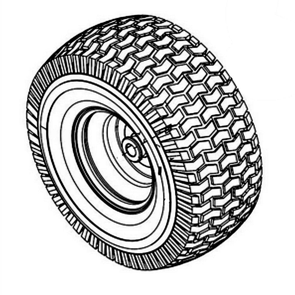 Part #634Z05178A-4028, Lawn & Garden Equipment Wheel, 15 X 6 X 6-In