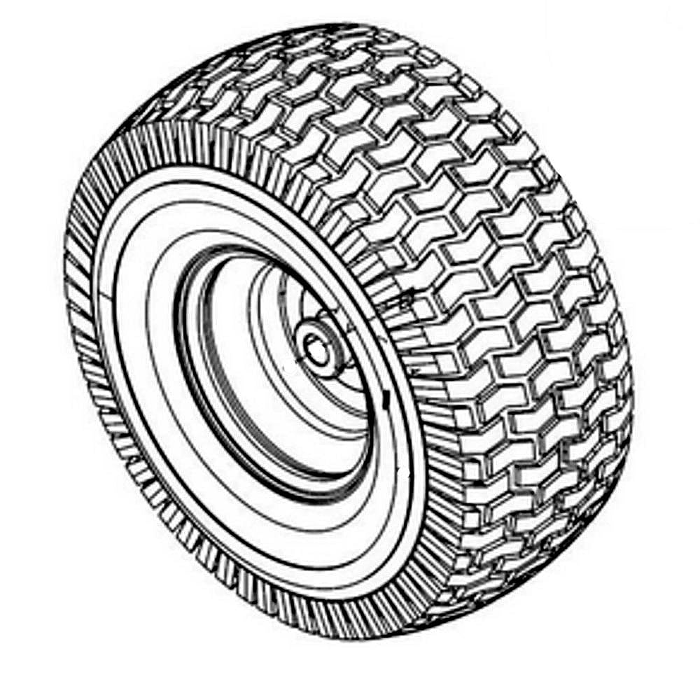Part #634Z05178A, Lawn & Garden Equipment Wheel, 15 X 6 X 6-In
