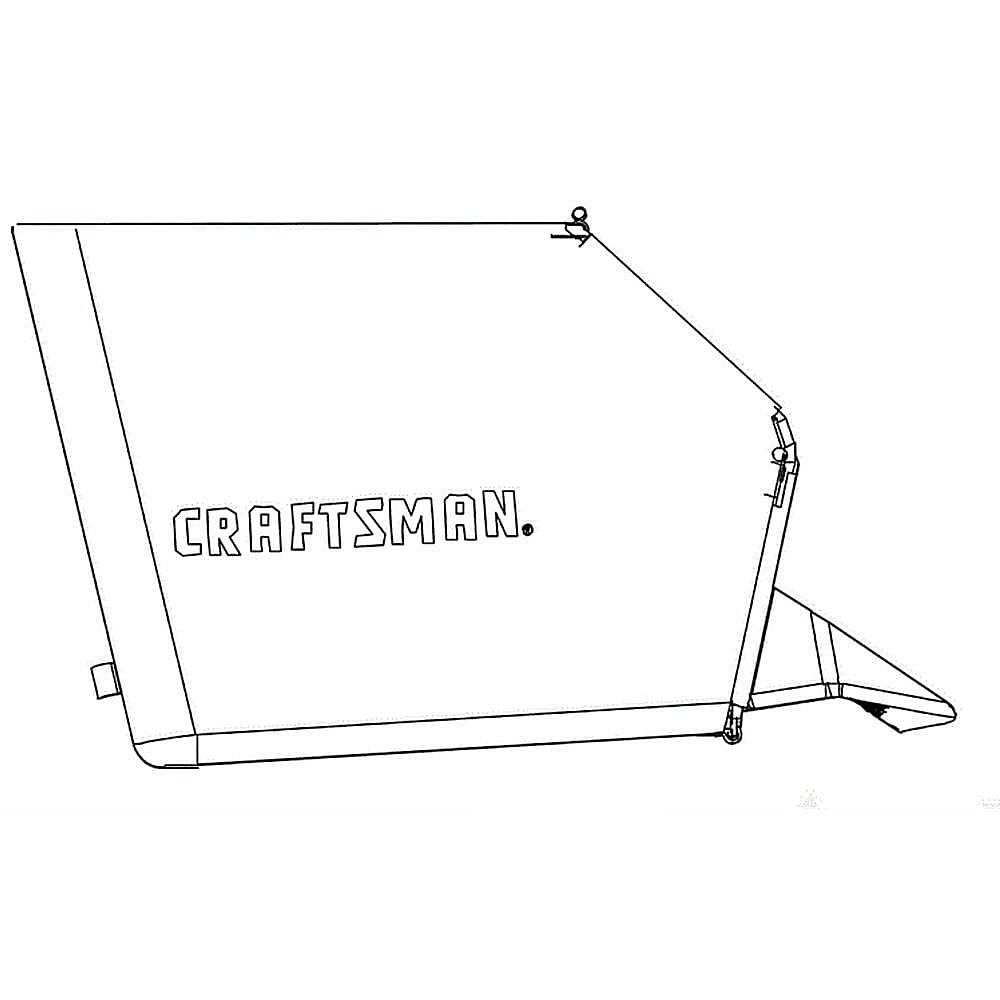 Part #664P05221B, Lawn Mower Craftsman Grass Bag / 18.00 x 15.00 x 2.50
