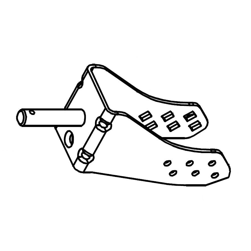 Part #682-9024A-0667, Caster Brack
