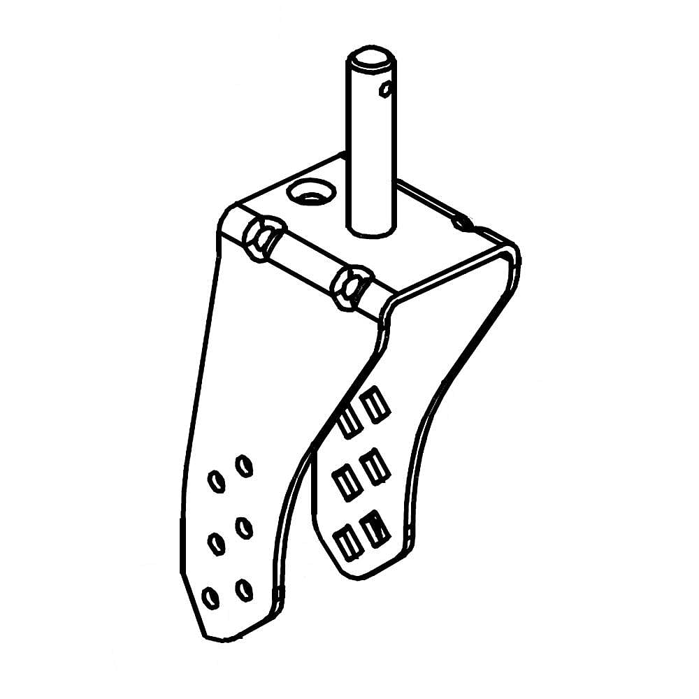 Photo of Part #682-9026A-0637, Caster Brack from Repair Parts Direct