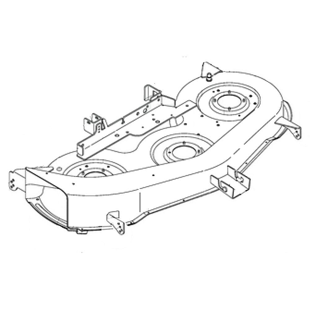 Part #983-04342-4021, Lawn Tractor 46-In Deck Housing (Cub Cadet Yellow) (Replaces 683-04342, 983-04342) / 69.00 x 38.75 x 10.75