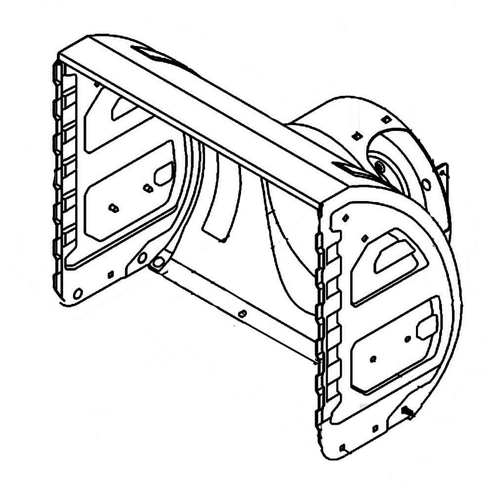 Part #684-04257A-4021, Snowblower Auger Housing (Cub Cadet Yellow) (Replaces 684-04257A, 984-04257-4021)