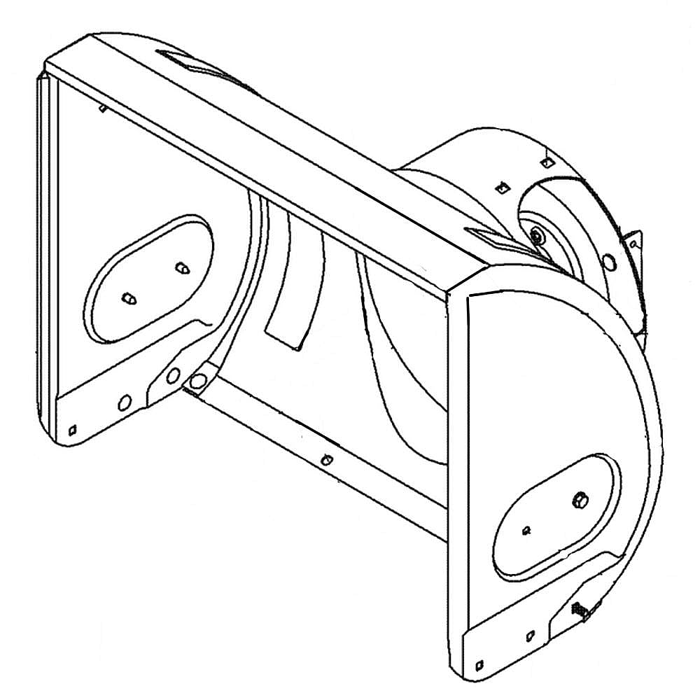 Part #684-04271A-0638, Snowblower Auger Housing (Troy-Bilt Red) (Replaces 684-04271, 684-04271-0638)