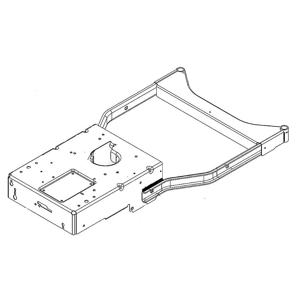 Part #687-02591B-0691, Lawn Mower Frame Assembly (Black Jack)