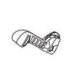 Mtd Snowblower Chute Deflector Control Handle for Craftsman 247889800 - Part 731-07654B