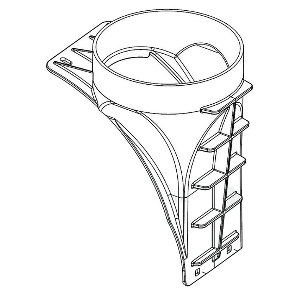 Part #731-12303, Chute, Adapter 6–in Dia