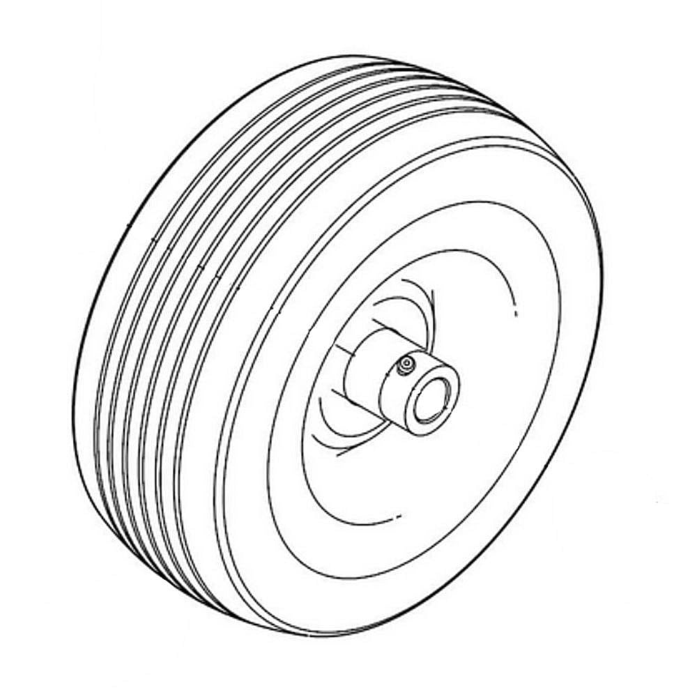 Part #734-04278, Lawn & Garden Equipment Wheel, 8 X 3-In