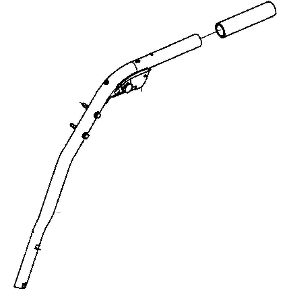 Part #749-04191A, Yard-Man Snowblower Handle, Left Upper