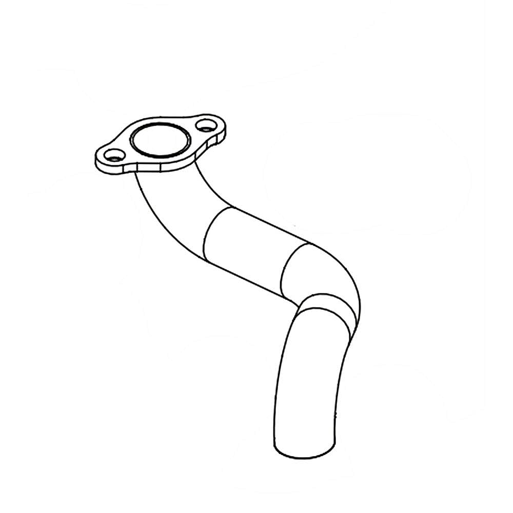 Part #751-0644B, Left Exhaust Pipe