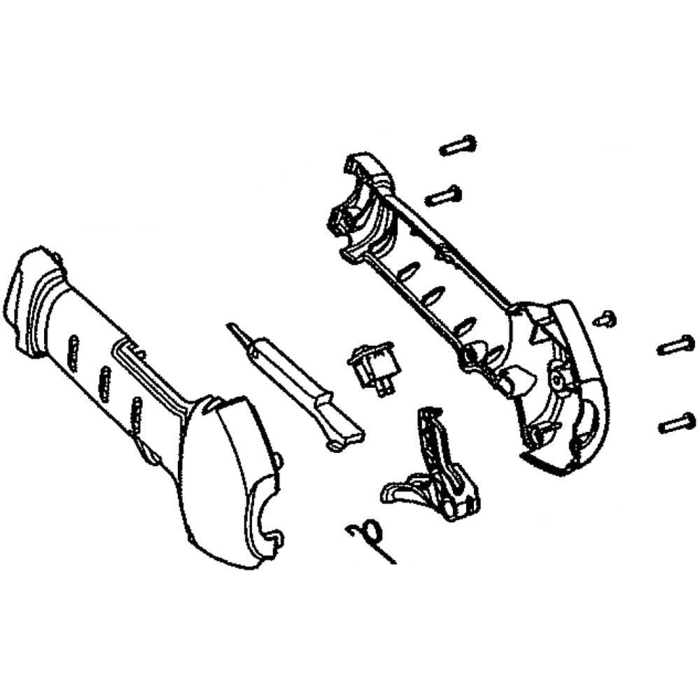 Part #753-08344, Line Trimmer Throttle Housing Assembly