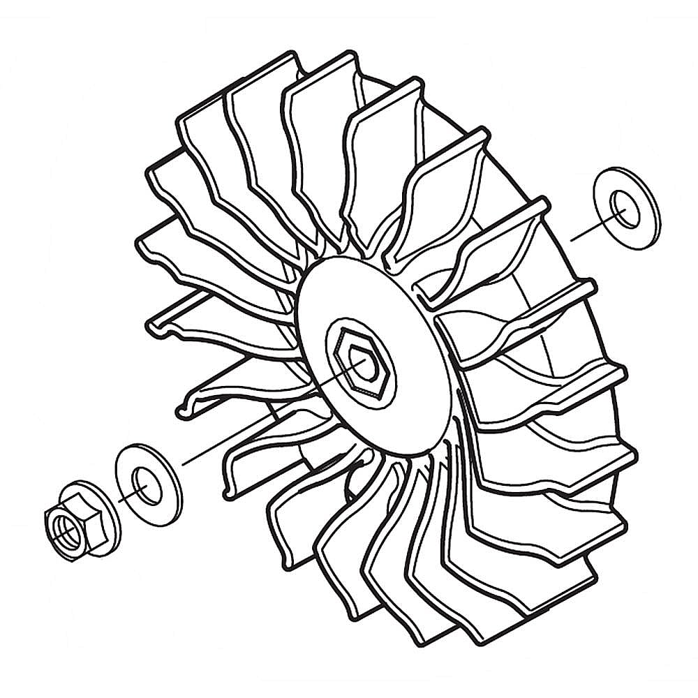 Part #753-08491, Mtd Leaf Blower Impeller