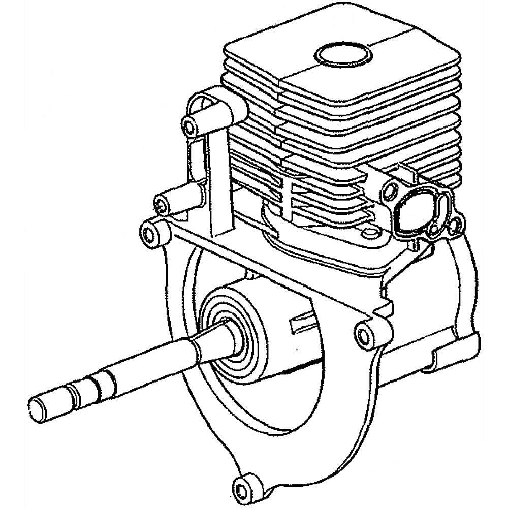 Part #753-08499, Craftsman Leaf Blower Short Block