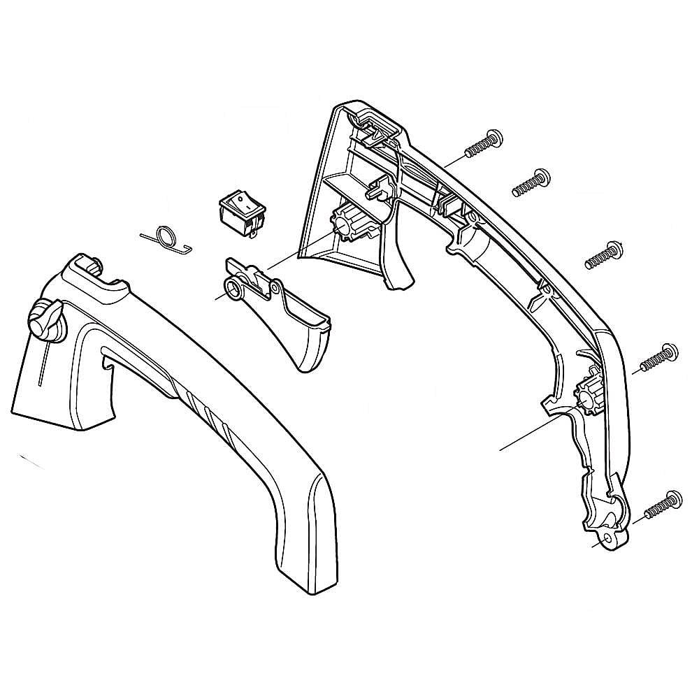 Part #753-09184, Craftsman Handle Asm