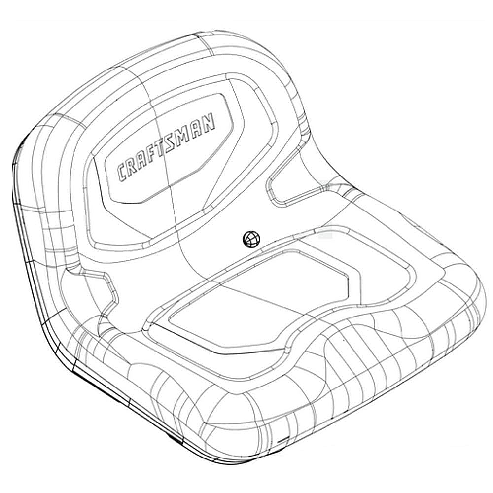 Part #757-05447, Lawn Tractor Seat