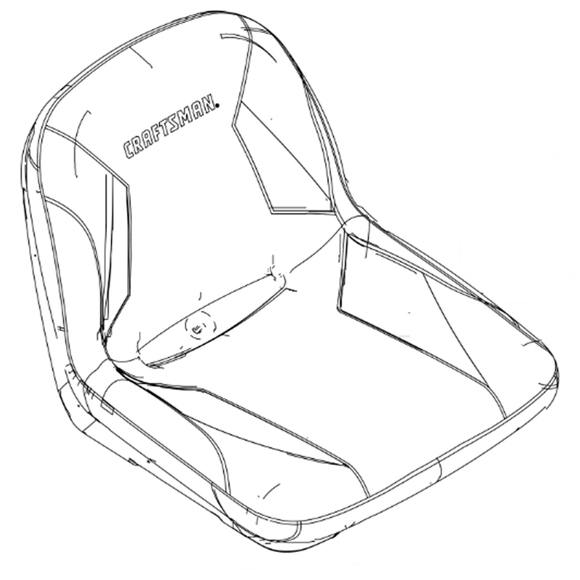 Part #757-06100, Seat-Hi Back