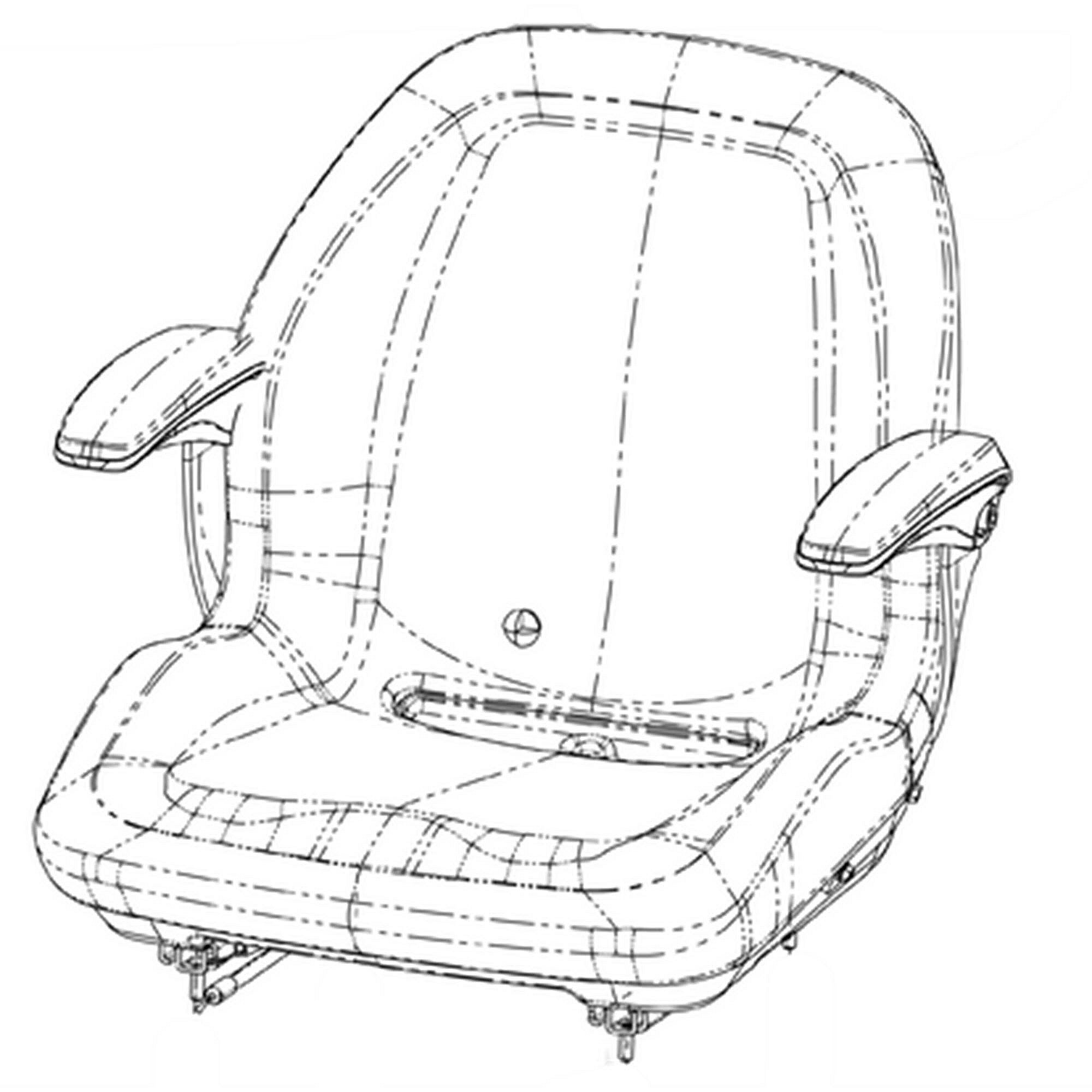 Photo of Part #757-06196, Seat-Craftsm from Repair Parts Direct