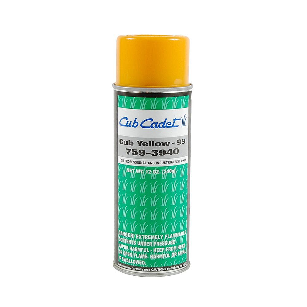Part #759-3940, Lawn & Garden Equipment Touch-Up Paint, 12-Oz (Cub Cadet Yellow)