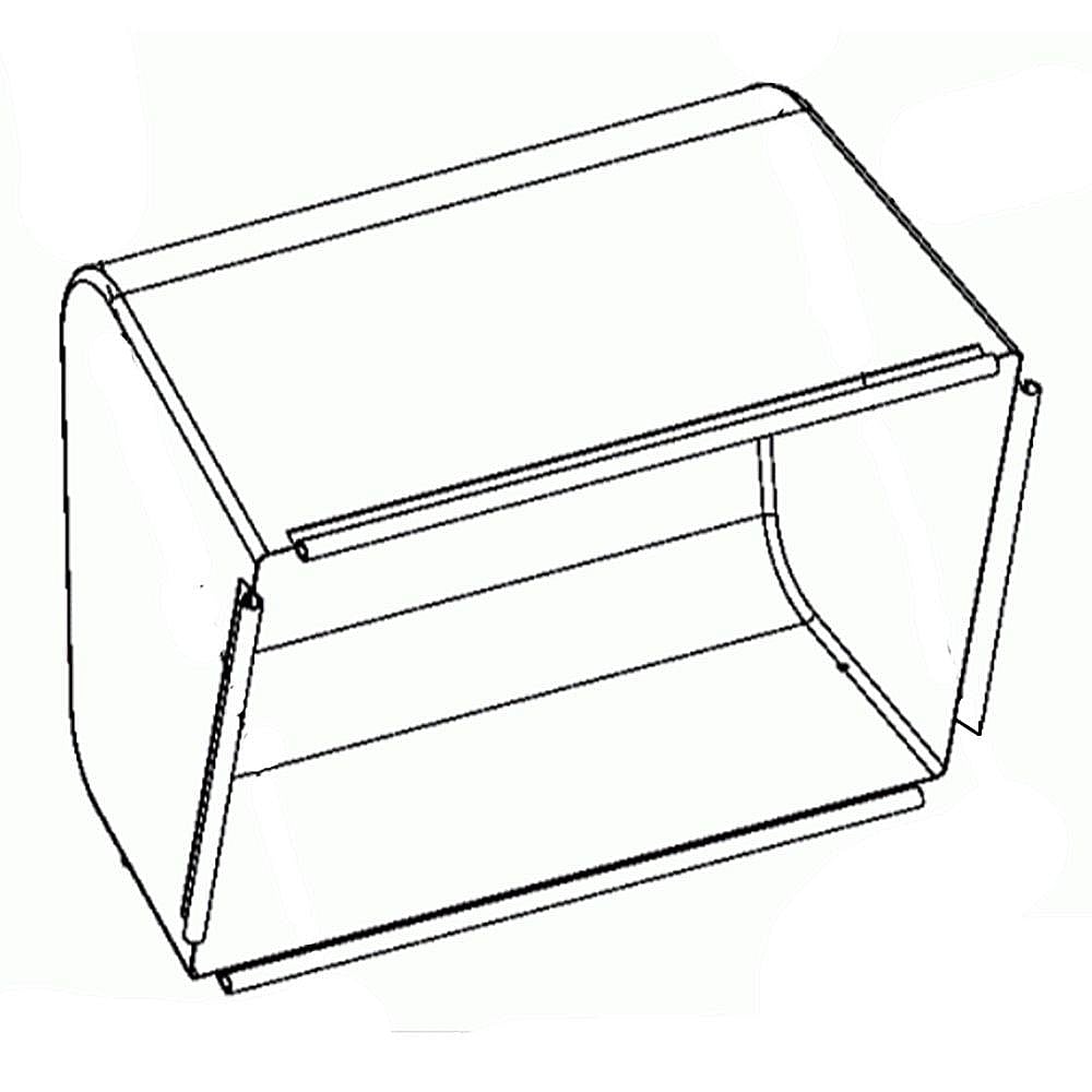 Part #764-05000P, Lawn Tractor Bagger Attachment Container Top