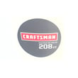 Snowblower Label for Craftsman 247889704 - Part 777D16341