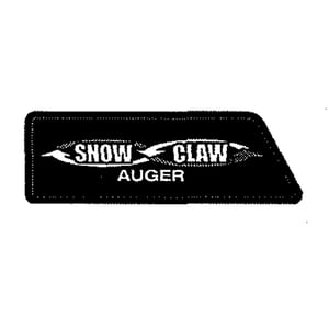 Snowblower Label 777D16367