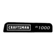 Decal for Craftsman 247290001 - Part 777D19310
