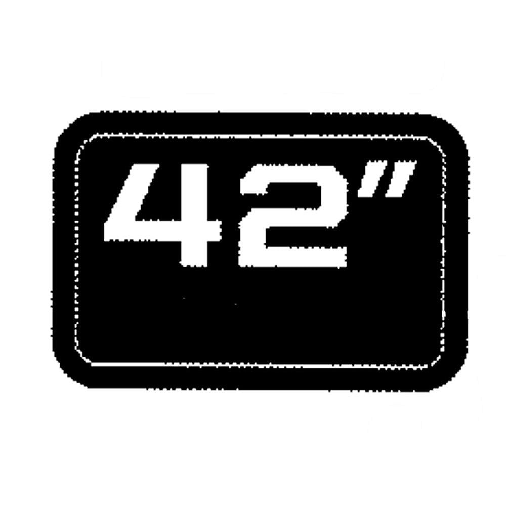 Part #777D19377, Deck Decal / 1.50 x 0.40 x 0.20