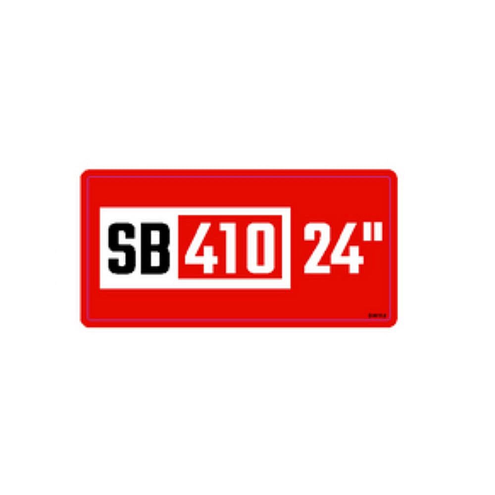 Part #777D36112, Mtd Snowblower Sb410 Decal