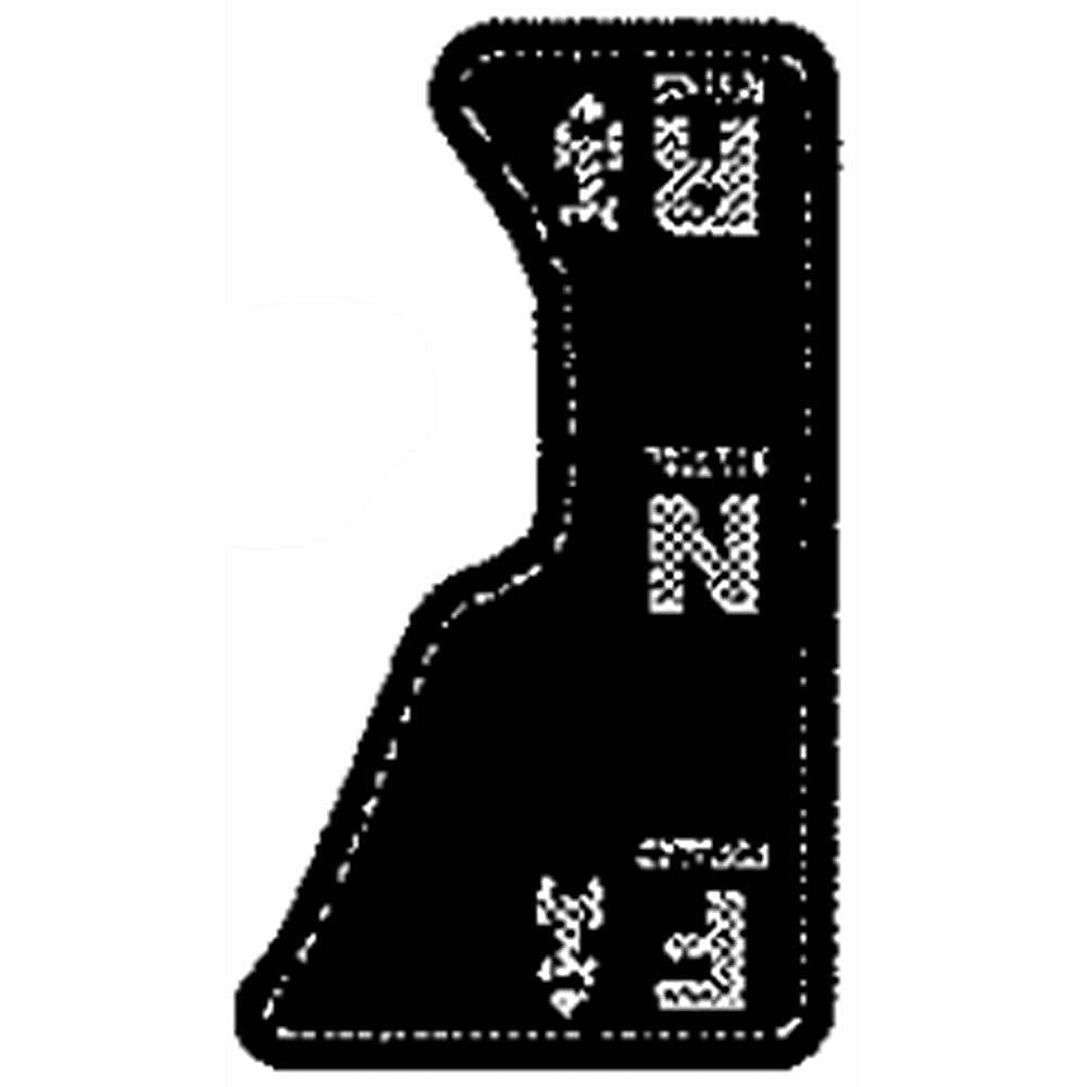 Part #777I22454, Lawn Tractor Fender Decal