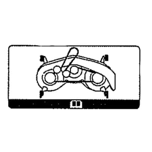 Lawn Tractor Belt Decal 777I22615