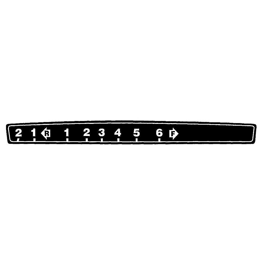 Craftsman Part #777I23031, Snowblower Label | 10.50 x 1.25 x 0.05