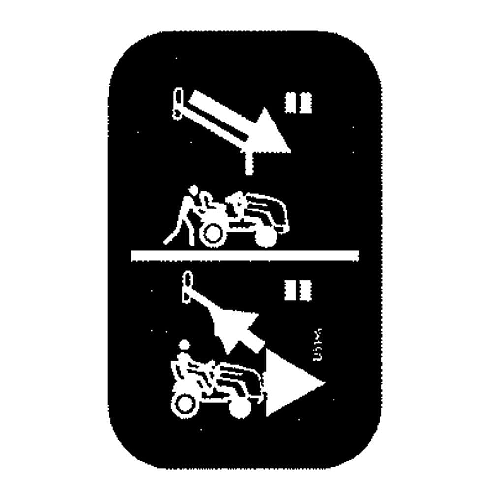 Craftsman Part #777I25196, Decal | 2.50 x 1.25 x 0.01
