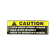Caution Label for Cub Cadet 13A-254G712 - Part 777S30014