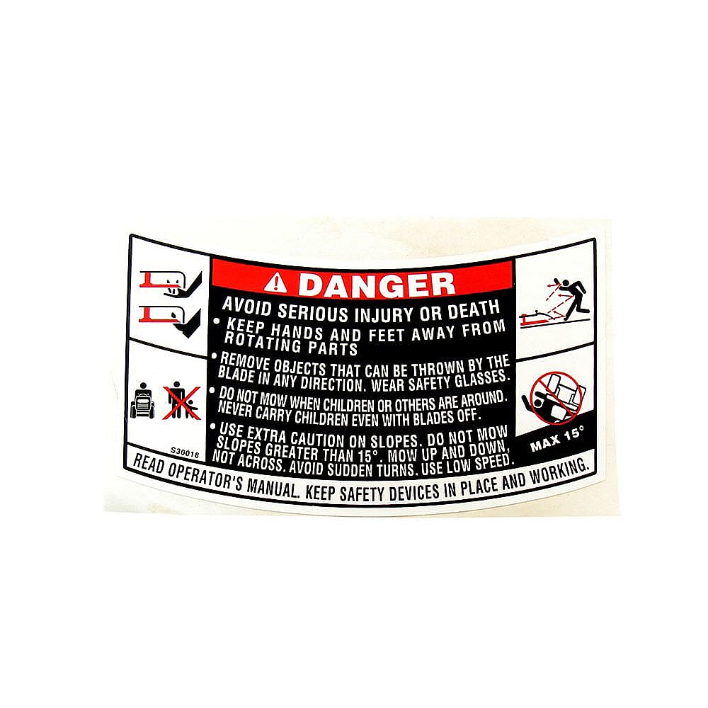 Part #777S30018, Decal / 6.00 x 3.00 x 0.01