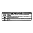 Lawn Mower Label 777S32652