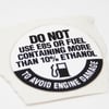 Lawn Tractor E85 Fuel Decal 777X43688