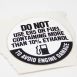 Lawn Tractor E85 Fuel Decal