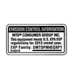 Decal for MTD 13BL78ST299 - Part 777X46245