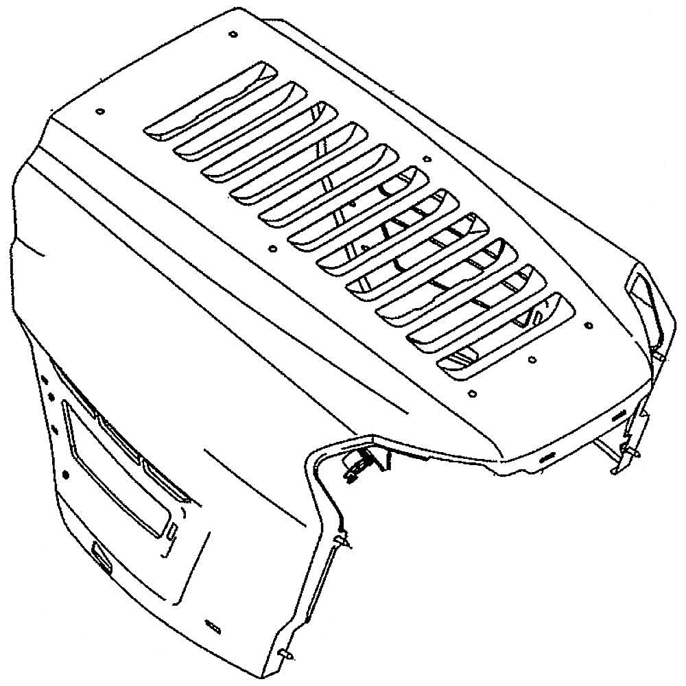 Part #783-08862A-0691, Lawn Tractor Hood (Replaces 783-08862-0691, 783-08862A)
