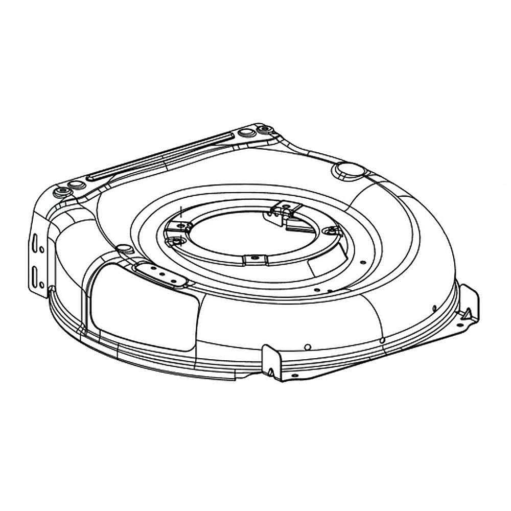 Part #787-01871B-5020, Lawn Mower 21-In Deck Housing (Teal) / 27.50 x 23.00 x 8.25