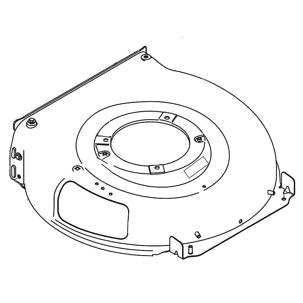 Part #787-01875C-4021, Lawn Mower 21-In Deck Housing (Cub Cadet Yellow) / 27.50 x 23.00 x 8.25