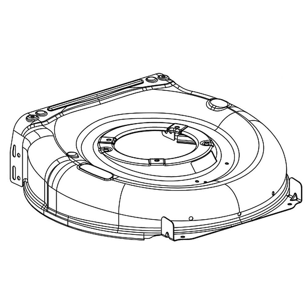 Part #787-01876B-0691, Lawn Mower 21-In Deck Housing (Black Jack)