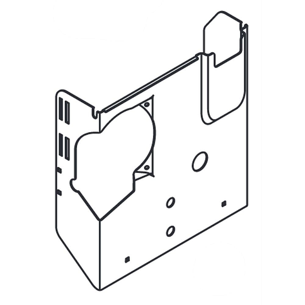 Part #787-03589-0637, Lawn Mower Grass Bag Bracket