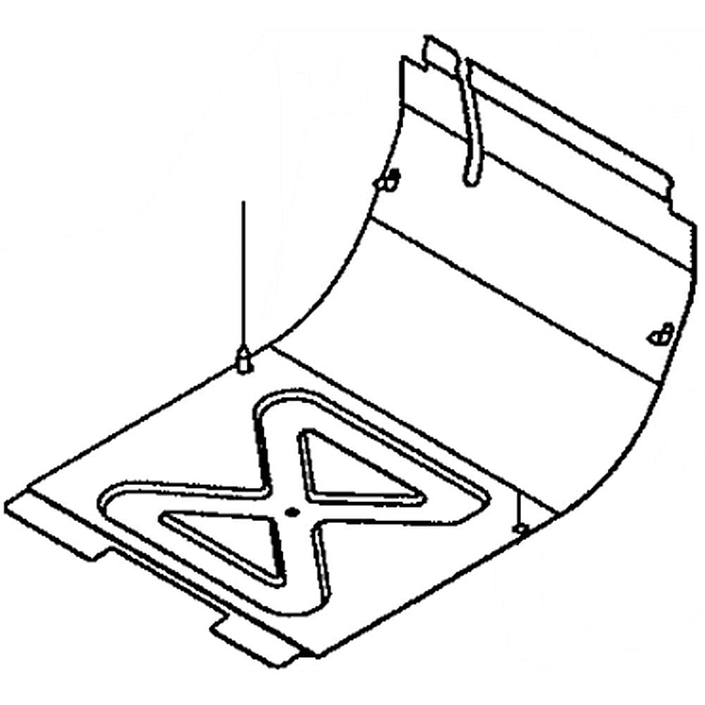 Part #790-00316-0638, Snowblower Frame Cover (Powder Black)