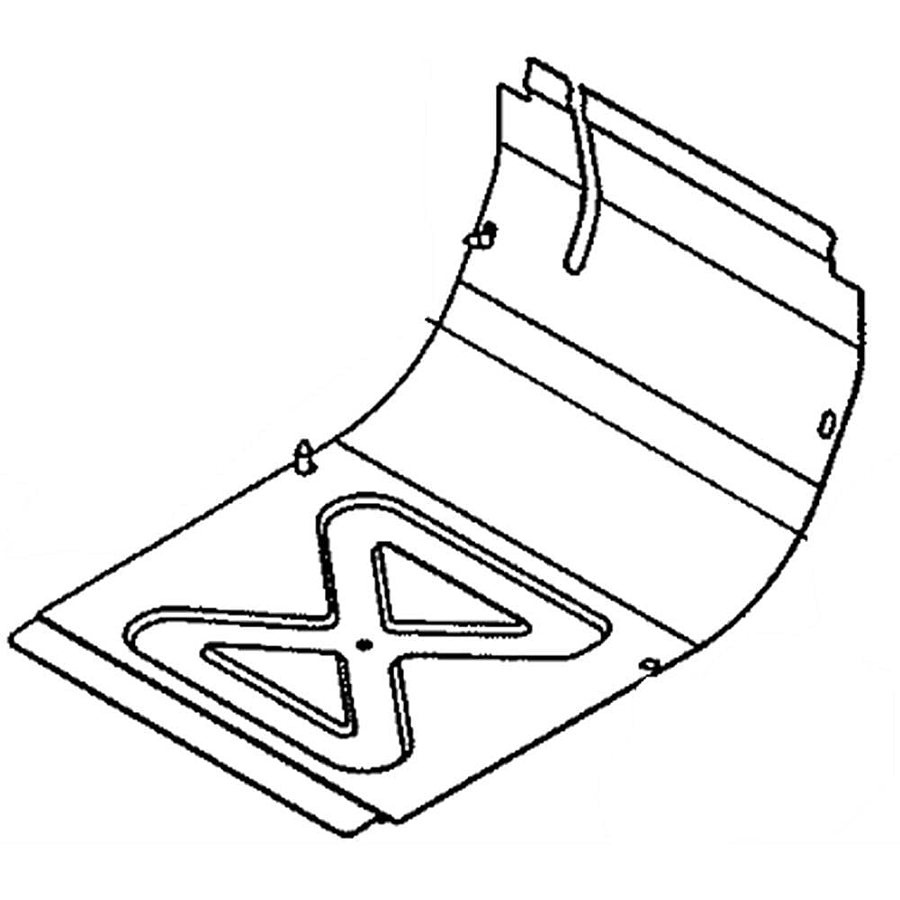 Part #790-00316-0691, Snowblower Frame Cover (Black)