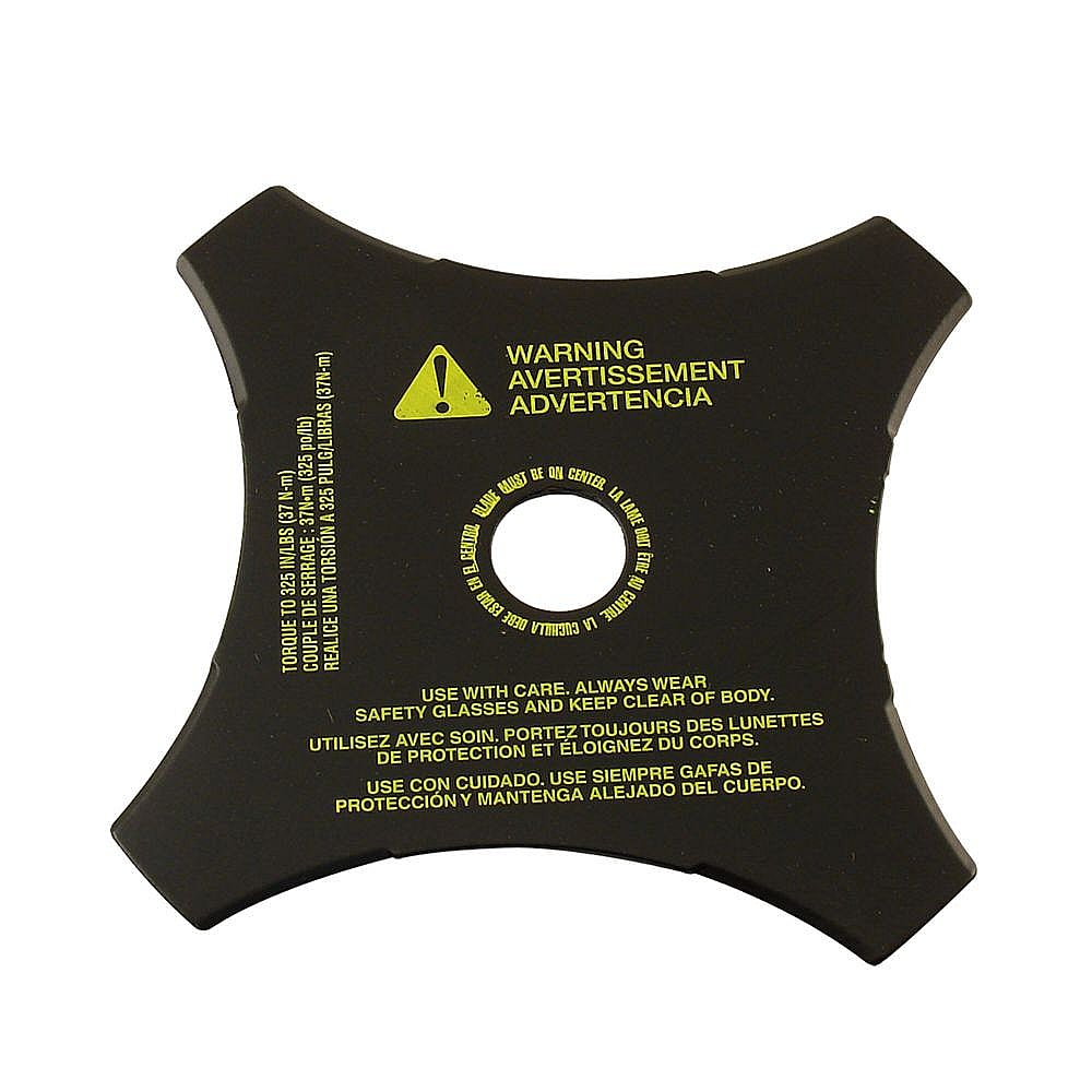 Part #791-145873B, Troybilt Line Trimmer Cutting Blade (Replaces 791-145873) / 8.00 x 6.00 x 0.33