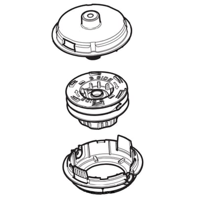 Black & Decker OEM String Trimmer Replacement Cap Assembly for